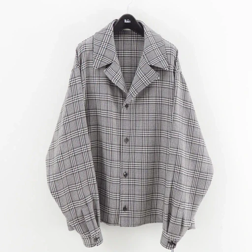 Reracs Worsted High Count Twill Open Collar Easy Jacket