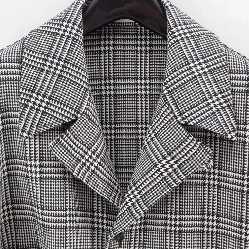 Reracs Worsted High Count Twill Open Collar Easy Jacket