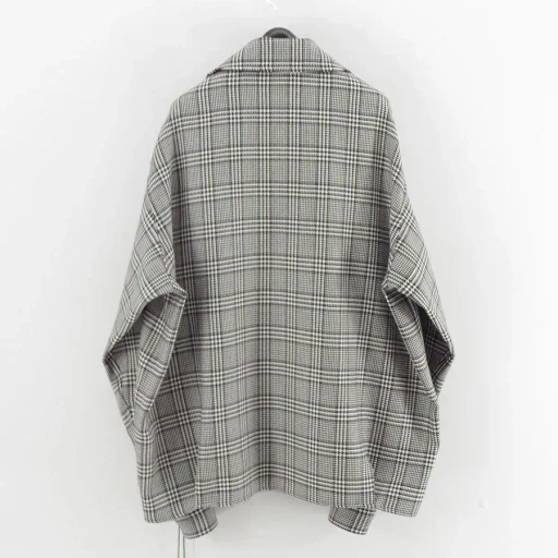 Reracs Worsted High Count Twill Open Collar Easy Jacket
