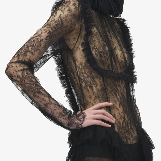 Floral Lace Evening Dress