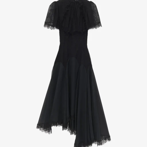 Floral Lace Evening Dress