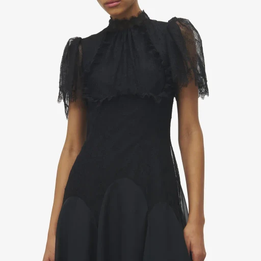 Floral Lace Evening Dress