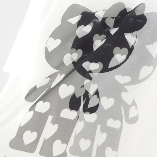 Black Kitty Heart
