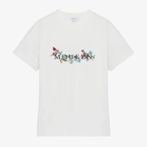 Floral Mcqueen Logo T-Shirt