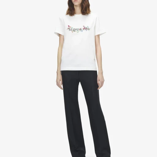 Floral Mcqueen Logo T-Shirt