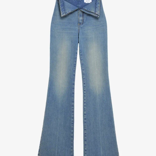 Fold Over Waist Jeans