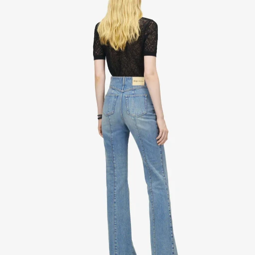 Fold Over Waist Jeans