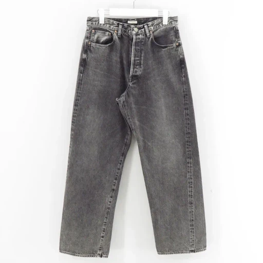 Vintage Washed Selvedge Black Denim 5P Pants