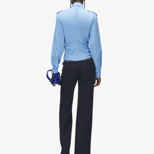 Gathered Long-Sleeved Shirt