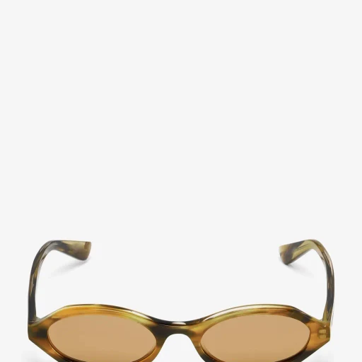 Geometric Oval Sunglasses