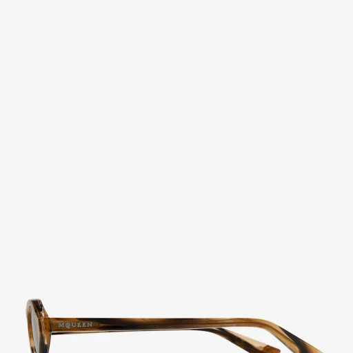 Geometric Oval Sunglasses