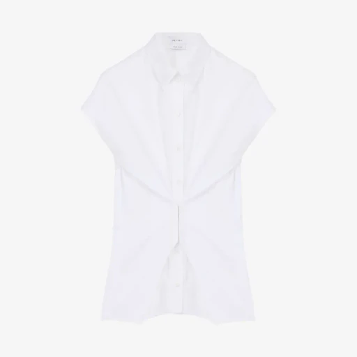 Gathered Short-Sleeved Shirt