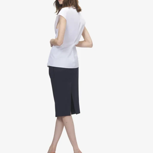 Gathered Short-Sleeved Shirt