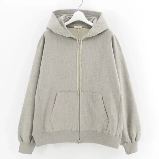 Faded Silky Terry Rw Zip Up Parka