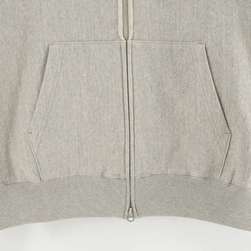 Faded Silky Terry Rw Zip Up Parka
