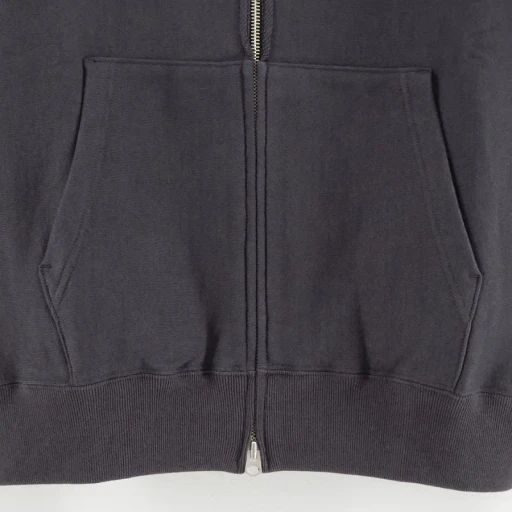 Faded Silky Terry Rw Zip Up Parka
