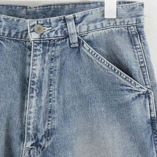 Faded Light Denim Painter Pants