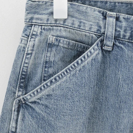 Faded Light Denim Painter Pants