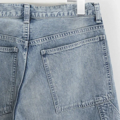 Faded Light Denim Painter Pants