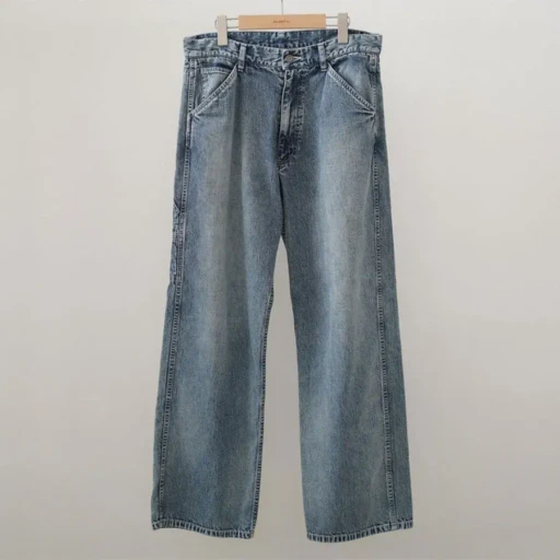Faded Light Denim Painter Pants