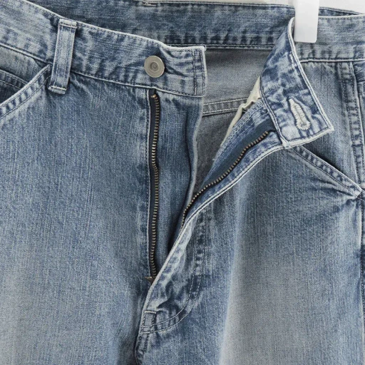 Faded Light Denim Painter Pants