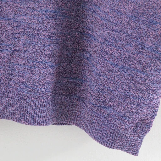 Melange Slub Yarn Knit P/S