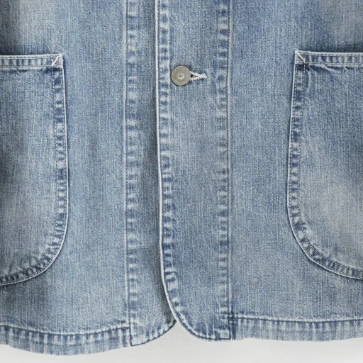 Faded Light Denim Coverall