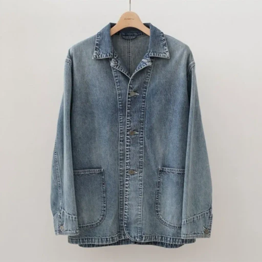 Faded Light Denim Coverall