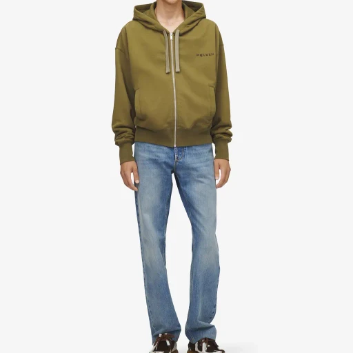Hooded Zip Through Sweatshirt