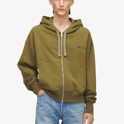 Hooded Zip Through Sweatshirt