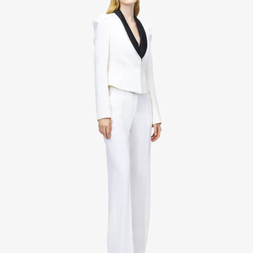 High-Waisted Tailored Trousers