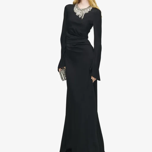 Jewelled Embroidery Evening Dress