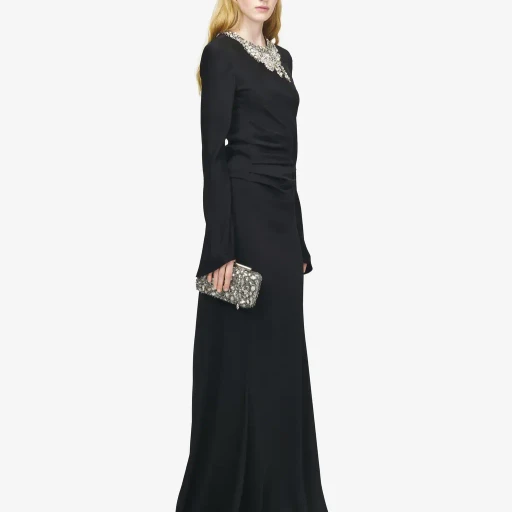 Jewelled Embroidery Evening Dress