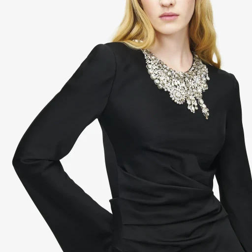 Jewelled Embroidery Evening Dress