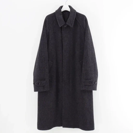Unlikely Balmacaan Coat Nep Tweed