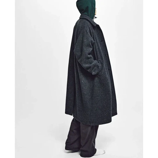 Unlikely Balmacaan Coat Nep Tweed