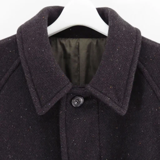 Unlikely Balmacaan Coat Nep Tweed