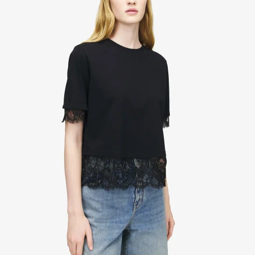 Lace Detail T-Shirt