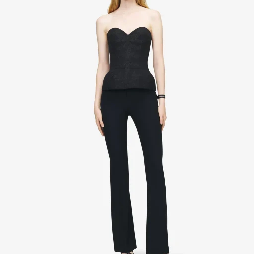Lace Ribcage Embroidery Corset Top