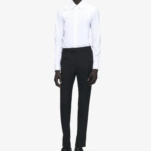 Low-Waisted Cigarette Trousers