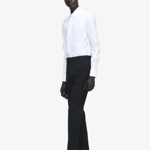 Low-Waisted Cigarette Trousers