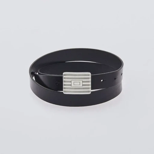 Sp02 Buckle Buckle -Black Leather-