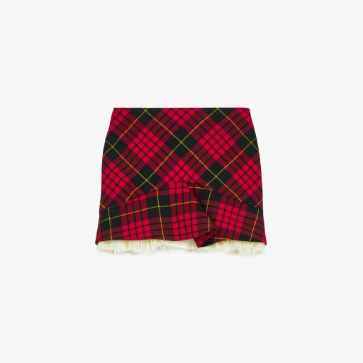 Macqueen Tartan Kickback Mini Skirt