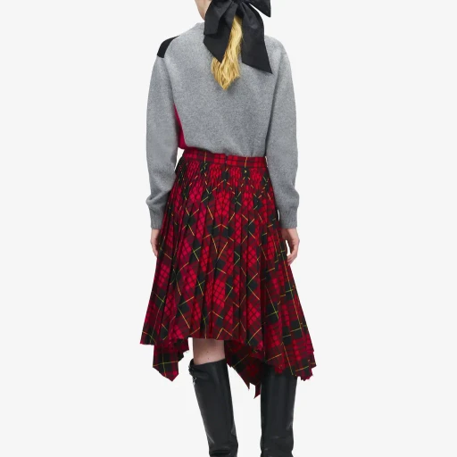 Macqueen Tartan Asymmetric Skirt