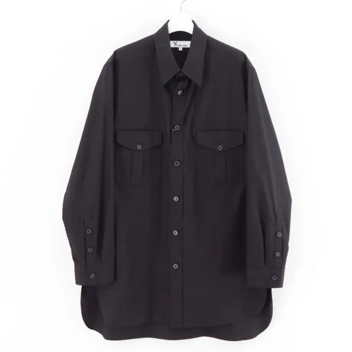 100/2 Broad Shirt With Double Chest Patch Pockets