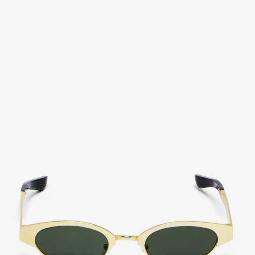 Mcqueen Ellipse Metal Sunglasses