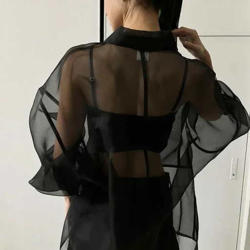 Organza Over Shirt