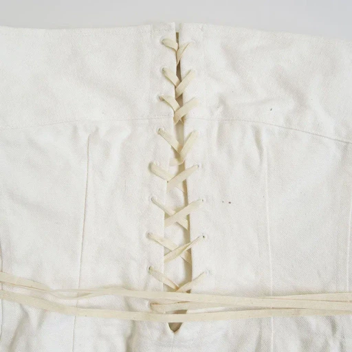 Canvas Lace-Up Bustier