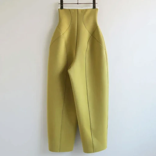 Urethane High-Waist Pants