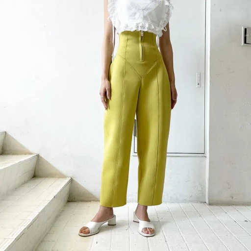 Urethane High-Waist Pants